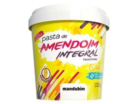 Kit 6 Pasta De Amendoim Integral Sem Açúcar 450G Mandubim