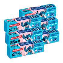 Kit 6 Pasta de Dente Gel Dental com Flúor Infantil Stitch Morango 104g Dentalclean