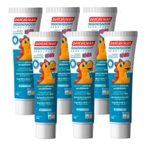 Kit 6 Pasta de Dente Infantil Gel 50g Regenerador Kids HMI Sensíveis Creme Dental Dentalclean Kit 6 Pasta de Dente Infantil Gel 50g Regenerador Kids HMI Sensíveis Creme Dental Dentalclean