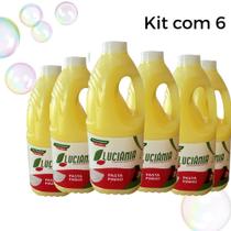 Kit 6 Pasta Pinho de 2Litros para Limpeza Pesada da sua casa