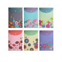 Kit 6 Pasta Vertical Organização P/Documentos Folha A4 24X33