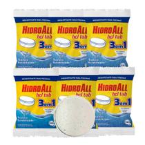 Kit 6 Pastilha De Cloro Multi Ação 3x1 Propoll 200gr Agua Cristalina e Protegida Hidroall Kit 6 Pastilha De Cloro Multi Ação 3x1 Propoll 200gr Agua Cristalina e Protegida Hidroall