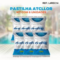 kit 6 Pastilha Tricloro ATcllor Protab 200g