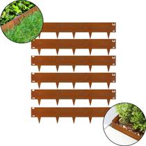 Kit 6 Pç Barreirinha de Ferro Dobrável P/ Hortas 20cm x 1mt