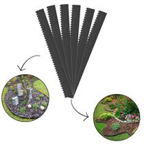 Kit 6 Pç Guia de Separação para Gramado 25cm x 1mt Preto Kit 6 Pç Guia de Separação para Gramado 25cm x 1mt Preto