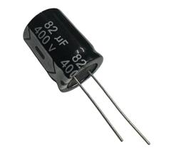 Kit 6 pçs capacitor eletrolitico 82x400v - 82uf x 400v - 105 graus