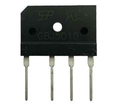 Kit 6 pçs - diodo - ponte retificadora gbj5010 - 50a 1000v