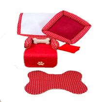 Kit 6 Pçs Enxoval Completo Pet Pequeno Kit 6 Pçs Enxoval Completo Pet Pequeno