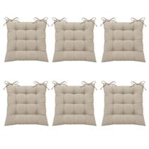 Kit 6 Pçs Futton 40x40cm Diversas Cores Futo nCadeira Banquetas Pallets Almofadas Sofas Decoração