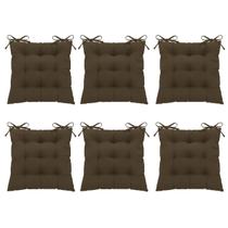 Kit 6 Pçs Futton 40x40cm Diversas Cores Futo nCadeira Banquetas Pallets Almofadas Sofas Decoração