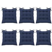 Kit 6 Pçs Futton 40x40cm Diversas Cores Futo nCadeira Banquetas Pallets Almofadas Sofas Decoração