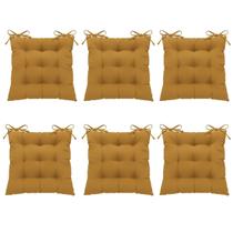 Kit 6 Pçs Futton 40x40cm Diversas Cores Futo nCadeira Banquetas Pallets Almofadas Sofas Decoração