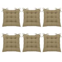 Kit 6 Pçs Futton 40x40cm Diversas Cores Futo nCadeira Banquetas Pallets Almofadas Sofas Decoração