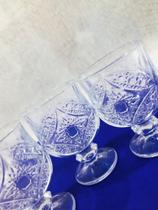 Kit 6 pçs mini taça em vidro