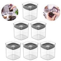 Kit 6 Pçs Potes Herméticos Porta Temperos Condimentos 150ml Kit 6 Pçs Potes Herméticos Porta Temperos Condimentos 150ml