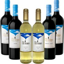 Kit 6 pçs Vinho 2 Torrontés 2 Malbec 2 Blend Finca Las Nubes Argentino 750ml