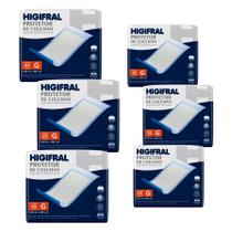 Kit 6 pct Higifral Protetor de Colchão Descartável G 5 un Ultrafino Kit 6 pct Higifral Protetor de Colchão Descartável G 5 un Ultrafino