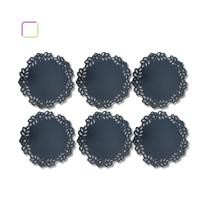 Kit 6 peça Jogo Americano Sousplat Souplat Supla Arabesco Redondo Mesa Posta Prato Jantar Decorativo