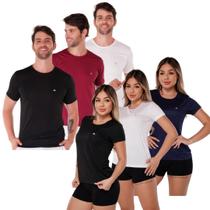 Kit 6 Peças (3 Feminina + 3 Camisetas Masculina) Dry Fit