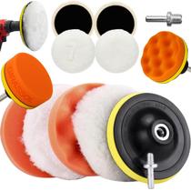 Kit 6 Peças 7 Pol. 180mm Disco Espuma Boina Lã Prato Pino M14 Polimento Automotivo KP22 Kit 6 Peças 7 Pol. 180mm Disco Espuma Boina Lã Prato Pino M14 Polimento Automotivo KP22