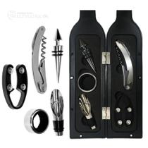 Kit 6 Peças Abridor De Garrafa Vinho Saca Rolha Tampa Cortador De Lacre SXD995 Kit 6 Peças Abridor De Garrafa Vinho Saca Rolha Tampa Cortador De Lacre SXD995