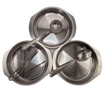 Kit 6 Peças Aço Inox Bowls Tigelas Potes Servir Arroz Macarrão Carnes Feijão Mesa Kit 6 Peças Aço Inox Bowls Tigelas Potes Servir Arroz Macarrão Carnes Feijão Mesa