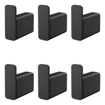 Kit 6 Peças Cabide Simples Banheiro Docol Flat 009609ce Onix Kit 6 Peças Cabide Simples Banheiro Docol Flat 009609ce Onix