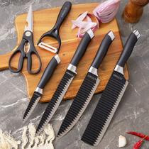 Kit 6 Peças Conjunto De Facas Cutelo Descascador Tesoura