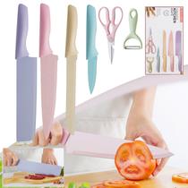 Kit 6 Peças Conjunto Facas De Cozinha De Aço De Alto Carbono