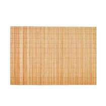 Kit 6 Peças De Jogo Americano Bege Claro- Esteira De Bambu Para Mesa 38x30cm Kit 6 Peças De Jogo Americano Bege Claro- Esteira De Bambu Para Mesa 38x30cm