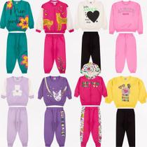 Kit 6 Peças De Moletom Infantil Feminino Inverno Menina Tam 3