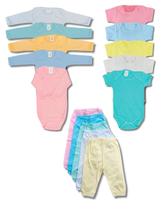 Kit 6 peças Enxoval Bebê Body Manga longa/curta e Mijão Kit 6 peças Enxoval Bebê Body Manga longa/curta e Mijão