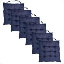 Kit 6 Peças Futton 40x40cm Cores Diversa Futon Para Cadeiras Banquetas Pallets Decoração