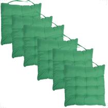 Kit 6 Peças Futton 40x40cm Diversas Cores Futon Macio Para Cadeiras Banquetas Sofás Almofadas