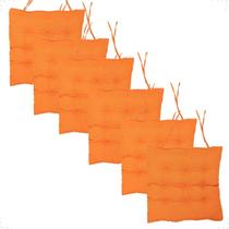 Kit 6 Peças Futton 40x40cm Diversas Cores Futon Macio Para Cadeiras Banquetas Sofás Almofadas