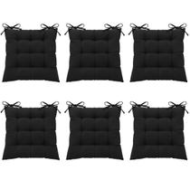 Kit 6 Peças Futton 40x40cm Diversas Cores Futon Macio Para Cadeiras Banquetas Sofás Almofadas