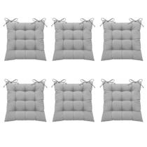 Kit 6 Peças Futton 40x40cm Diversas Cores Futon Macio Para Cadeiras Banquetas Sofás Almofadas