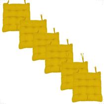 Kit 6 Peças Futton 40x40cm Macio Diversas Cores Futon Para Cadeira Banquetas Pallets Almofadas Sofas Decoração