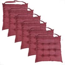 Kit 6 Peças Futton 40x40cm Macio Diversas Cores Futon Para Cadeira Banquetas Pallets Almofadas Sofas Decoração