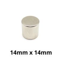 Kit 6 Peças Imã Neodímio Disco Magnético N35 14 x 14 mm Super Forte Potente