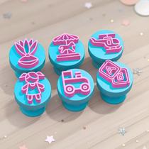 Kit 6 Peças Infância Carimbos para Doces modelo 8 Kit 6 Peças Infância Carimbos para Doces modelo 8