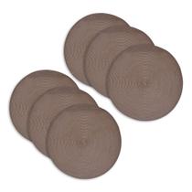 Kit 6 peças Jogo Americano Redondo Suplat Mesa Posta Kit 6 peças Jogo Americano Redondo Suplat Mesa Posta