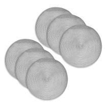 Kit 6 peças Jogo Americano Redondo Suplat Mesa Posta