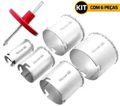 Kit 6 Peças Jogo De Serra Copo De Tungstenio - Etilux