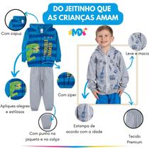Kit 6 Peças Moletom Jaqueta com Capuz e Zíper e Calça Menino Kit 6 Peças Moletom Jaqueta com Capuz e Zíper e Calça Menino