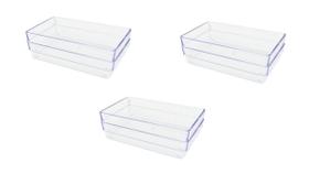 Kit 6 peças Organizadores Multiuso Modular Acrilico Grande Kit 6 peças Organizadores Multiuso Modular Acrilico Grande