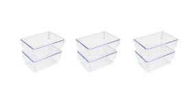 Kit 6 peças Organizadores Multiuso Modular Acrilico Pequeno Kit 6 peças Organizadores Multiuso Modular Acrilico Pequeno