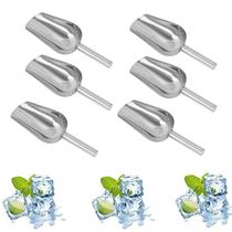 Kit 6 Peças Pá Pegador de Gelo Em Aço Inox 22 cm FRG4065 Kit 6 Peças Pá Pegador de Gelo Em Aço Inox 22 cm FRG4065