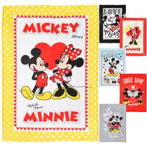 Kit 6 peças Pano de Prato Copa Atoalhado Mickey & Minnie 100% algodão Design divertido Elegante Textura felpuda Absorção