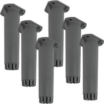 Kit 6 Peças - Pé Para Armario Generico Itatiaia De 17 a 21cm Cinza Kit 6 Peças - Pé Para Armario Generico Itatiaia De 17 a 21cm Cinza